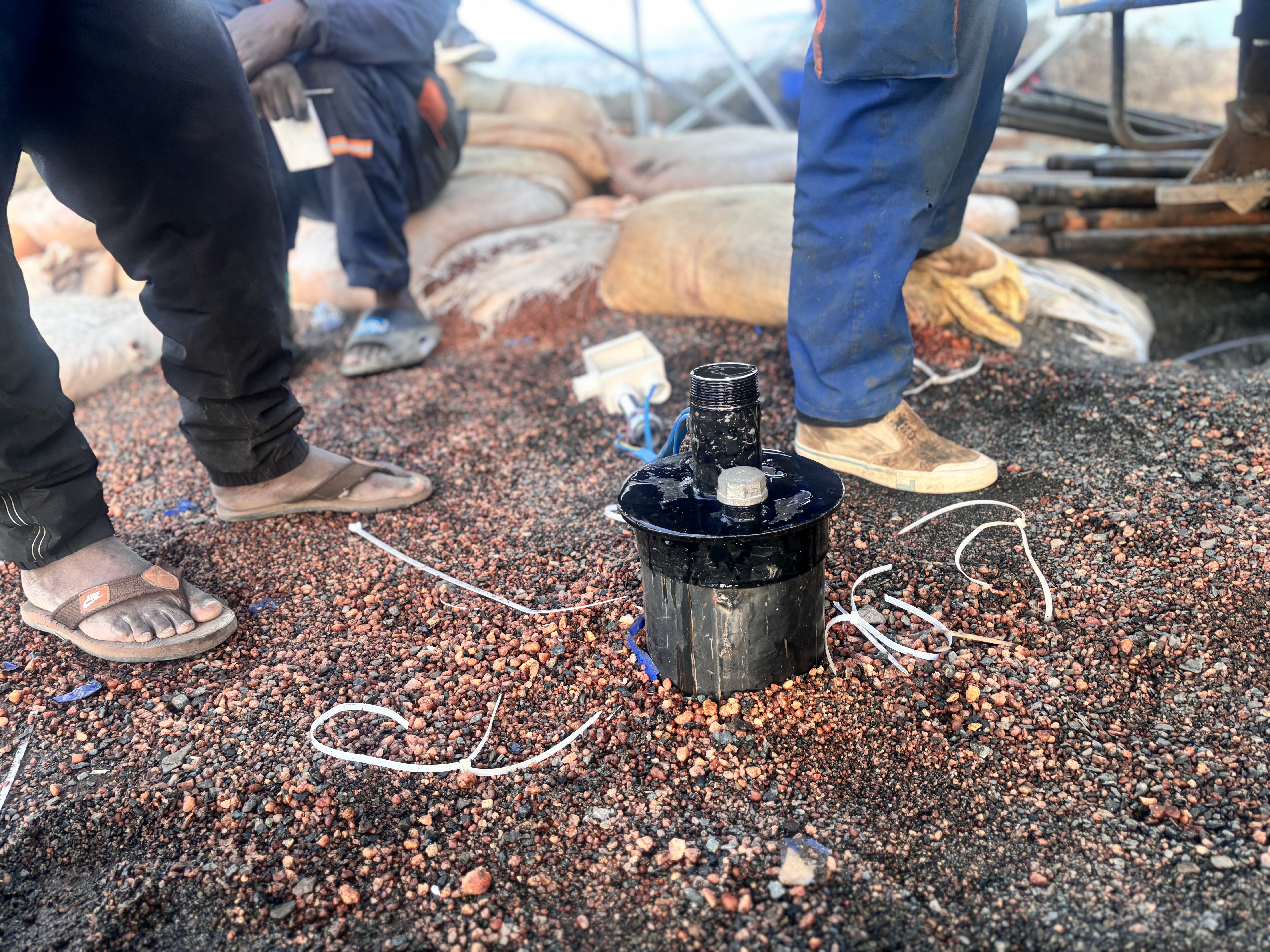 Secured borehole headworks